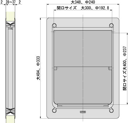 ぺっとくぐーる製品寸法