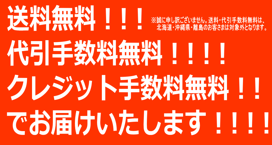 送料・代引手数料 無料