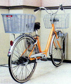 自転車タイヤキャッチ取付例